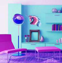 Load image into Gallery viewer, Magical Unicorn Polygonal Wall decal, Unicorn Polygon sticker,unicorn room decor for girls bedroom, unicorn room decor, Multi Color GD179