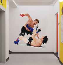 Load image into Gallery viewer, Boxing Sport MMA Polygonal Wall decal, Boxing Polygon sticker,modern wall art, Multi Color GD187