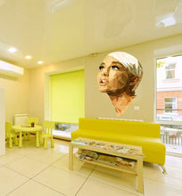Load image into Gallery viewer, Hair salon Girl Polygonal Wall decal, Hairdresser Beauty Salon Polygonal Girls Wall Art Stickers Decals Vinyl Home Room Decor GD83