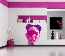 Load image into Gallery viewer, Hairdresser Beauty Salon Polygonal Girls Wall Art Stickers Decals Vinyl Home Room Decor Removable Murals Waterproof, Multi Color GD84