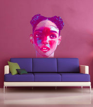 Load image into Gallery viewer, Hairdresser Beauty Salon Polygonal Girls Wall Art Stickers Decals Vinyl Home Room Decor Removable Murals Waterproof, Multi Color GD84