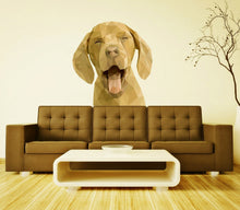 Load image into Gallery viewer, Dog Polygonal Wall decal, wall stickers, living room decor, Labrador dog sticker ,Dog Polygon sticker,modern wall art, Multi Color GD87