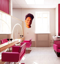 Load image into Gallery viewer, Barber Shop Boy man Polygonal Wall decal, Boy Polygon sticker,modern wall art, Multi Color GD89