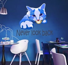 Load image into Gallery viewer, Сat Quote Never look back Wall decal, Сat Quote Wall sticker,modern wall art, Multi Color GD194