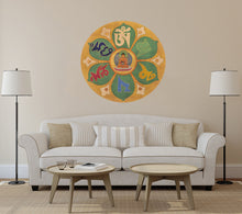 Load image into Gallery viewer, Mandala Elephant Yoga Namaste Wall decal, Mandala Elephant Wall sticker, modern wall art, Multi Color Art Home Wallpaper Decoration AN-15