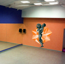 Load image into Gallery viewer, Bodybuilder Wall Decals - Gym Barbell Wall Stickers for Fitness Club Decor Gym Inspirational Wall Vinyl Decals for Men Boy Multi Color GD94