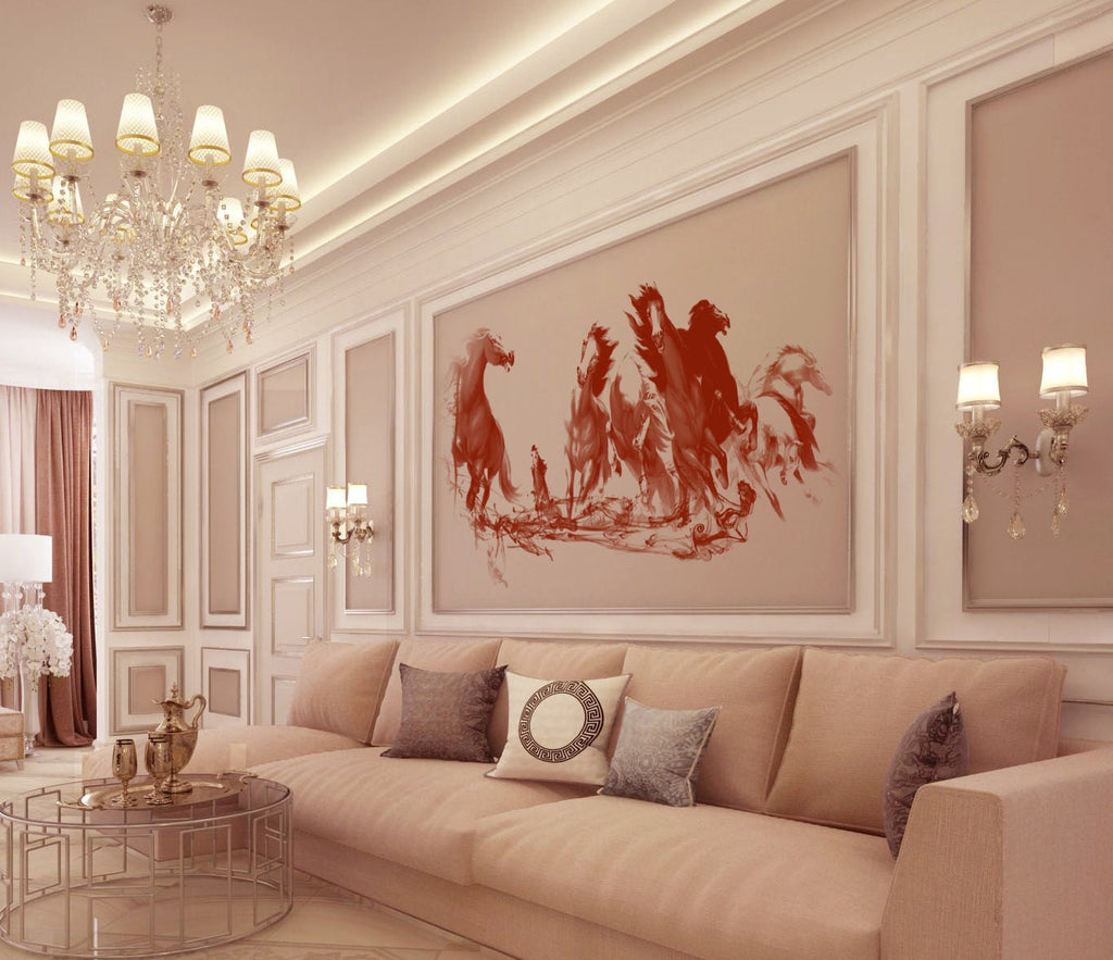 Horses Animal Wall decal, Spruce Horses Animal Wall sticker, modern wall art, horse decor,wall .horse wall sticker, horse room decor, ,GD16