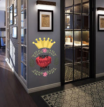 Load image into Gallery viewer, Quote Home Sweet Home Polygonal Wall decal, Quote Polygon sticker,modern wall art, Multi Color GD203