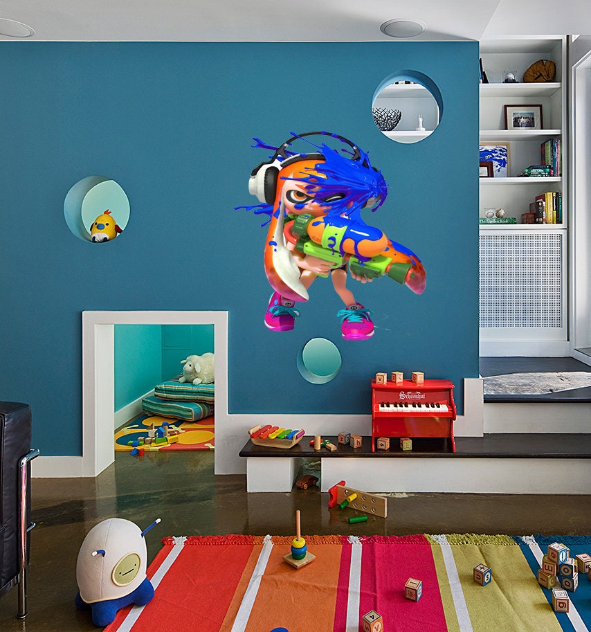 Angry girl Wall decal, Angry girl Wall sticker,modern wall art, Multi Color kc-470