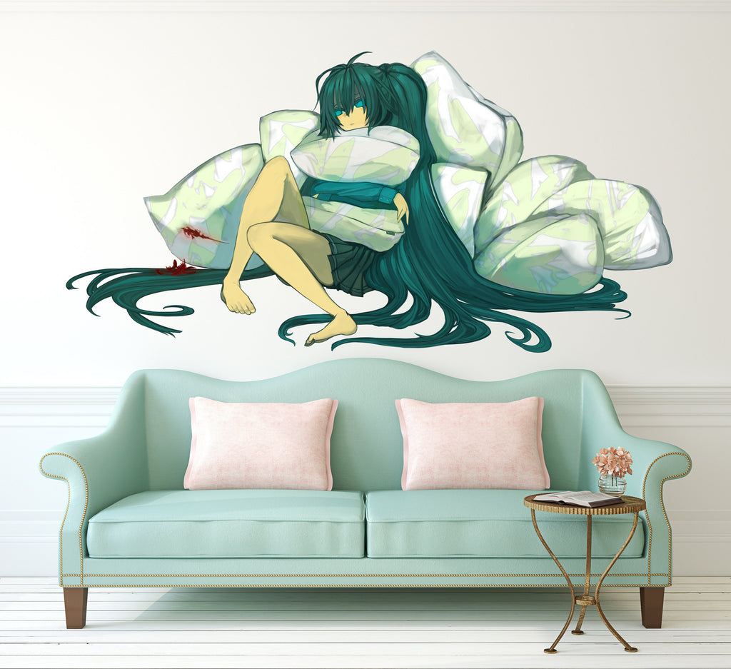 Wall Decal for Girls Bedroom Sexy Anime Stickers , Girl Wall decal, ,Anime Vinyl Stickers ,Multi Color kc-579