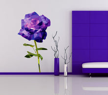 Load image into Gallery viewer, Purple Flower Wall Stickers,Large Flower Wall Decals for Girls Room-Window Sticker Flower- Custom Vinyl Decals for Nursery Decor GD208