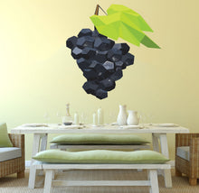 Load image into Gallery viewer, Vinyl Wall Decal Bunch Of Grapes Fruit Wine Kitchen Decor Stickers Large Decor, Wine Grapes Fruit Food Kitchen Design Multi Color GD209