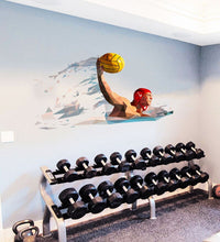Load image into Gallery viewer, Wall Vinyl Decal Home Decor Art Sticker Water Polo Players Attack and Defense Sport Room Removable Multi Color GD134