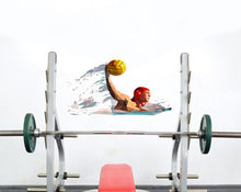 Load image into Gallery viewer, Wall Vinyl Decal Home Decor Art Sticker Water Polo Players Attack and Defense Sport Room Removable Multi Color GD134