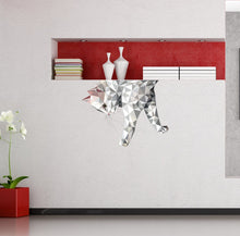 Load image into Gallery viewer, polygonal Cat Stickers - White Cat Decals for Wall, Stickers for Bedroom - Fridge - Toilet - Room wall decor living room, GD137