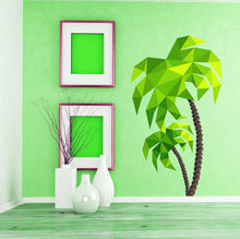 Load image into Gallery viewer, Palm Polygonal Wall decal, Palm Polygon sticker,modern wall art, Multi Color GD139