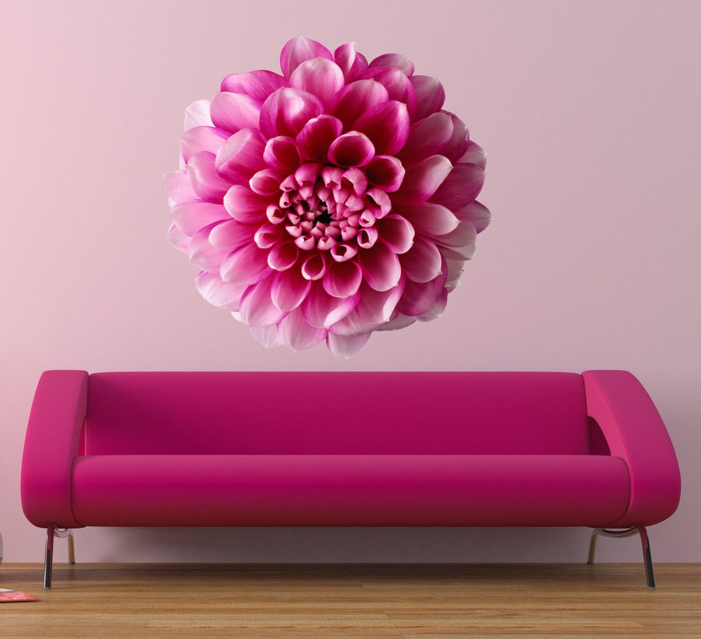 Vintage Peony Wall Decal flower Wall decal, Peony Wall Mural,Living Room Wall decor,Flower Self Adhesive Multi Color kc-1138