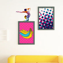 Load image into Gallery viewer, Sport Rhythmic gymnastics Polygonal Wall decal, gymnastics Polygon sticker,modern wall art, Multi Color GD150