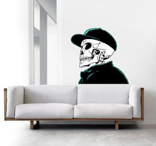 Load image into Gallery viewer, Fashion Skull Wall decal, Skull Wall Decal Vinyl Sticker Art Décor Home Interior Housewares Room Bedroom Design, Multi Color k-807