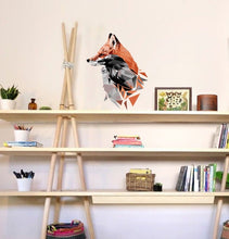 Load image into Gallery viewer, Fox face Polygonal Wall decal, Fox Polygon sticker, modern wall art, Nursery Baby Bedroom Playroom Living Room Murals Multi Color GD217