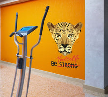 Load image into Gallery viewer, Cheetah Polygonal Wall decal, Cheetah Polygon sticker,modern wall art, Multi Color GD219