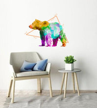 Load image into Gallery viewer, Bear Animal Polygonal Wall decal, Bear Animal Polygon sticker,modern wall art, Multi Color GD159