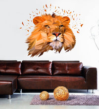 Load image into Gallery viewer, Lion Head Face Detail Ferocious King of Jungle Boy Room Vinyl Wall Decal Sticker Decor, living room decor- Multi Color GD161