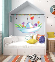 Load image into Gallery viewer, Children's boat Ship Wall decal, Baby Boy Nursery Wall Decal for Baby room Decorations Mural Wall Decal Sticker for Home Multi Color AN-143