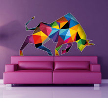 Load image into Gallery viewer, Bull Zodiac Vinyl Decal Car Window Wall Truck Sticker, Bull ox Wall sticker, modern wall art, Multi Color AN-661