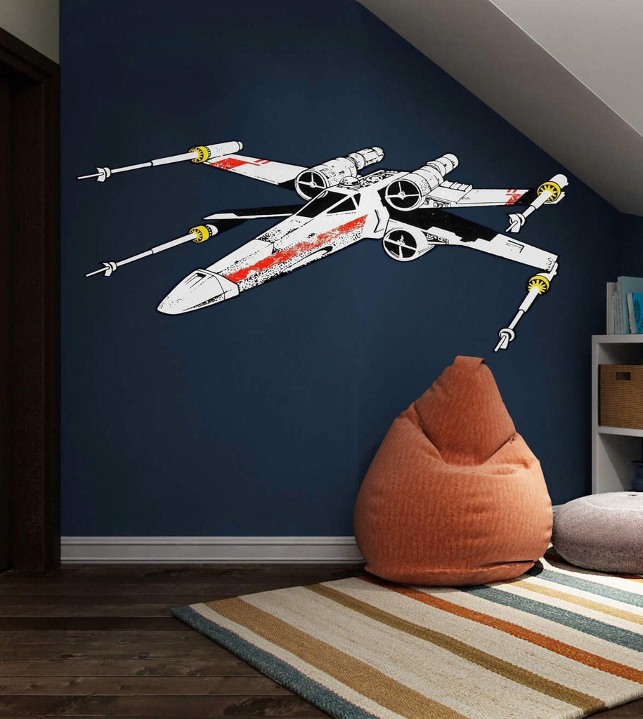 Fantastic plane Wall decal, plane Wall sticker,modern wall art, Multi Color k-834