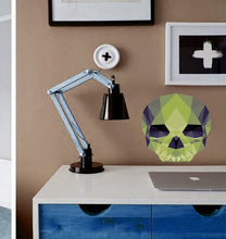 Load image into Gallery viewer, Skull Polygonal Wall decal, Vinyl Sugar Skull Wall Decal Skull Wall Sticker Mexican Wall Décor Wall Graphic Wall Mural Home Art Deco