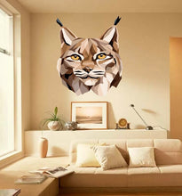 Load image into Gallery viewer, Lynx Animal Polygonal Wall decal, Lynx Animal Polygon sticker, modern wall art, Multi Color GD234