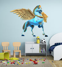 Load image into Gallery viewer, Fairy horse Wall decal, horse Wall sticker,modern wall art,horse sticker ,room decor, wall decore,horse decor, Multi Color k-803