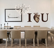 Load image into Gallery viewer, Lettering Quote I Love You Wall decal, Quote Wall sticker,modern wall art, Multi Color AN-46