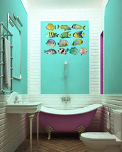 Load image into Gallery viewer, Fish Aquarium Wall decal, Ocean Wall Decals Under Sea Fish Wall Nursery Decals Removable Peel and Stick Art for Kids Baby Bedroom AN-108