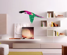 Load image into Gallery viewer, Parrot Wall Decal for Living Room Mascot Wall Sticker Peel and Stick Removable, Wall Stickers for Kids Nursery Bedroom, GD241