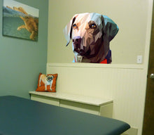 Load image into Gallery viewer, Dog labrador Polygonal Wall decal, living room decor, dogs wall decals, Vinyl Waterproof Sticker Decal Car Laptop Wall Multi Color GD184