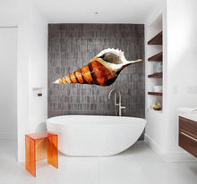 Load image into Gallery viewer, Shell Polygonal Wall decal, Shell Polygon sticker,modern wall art, Multi Color GD247