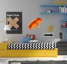 Load image into Gallery viewer, Orange umbrella white background Wall mural, 3D Door Wallpaper, Murals Wall Stickers Colored Pencils Set Multicolored Multi Color GD250