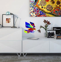 Load image into Gallery viewer, Eagle Bird Polygonal Wall decal, Eagle Bird Polygon sticker,modern wall art, Multi Color GD251