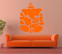 Load image into Gallery viewer, Ganesha Yoga Wall decal, Ganesha Yoga Wall sticker,modern wall art, Multi Color AN-636