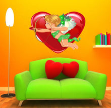 Load image into Gallery viewer, Cupids and Hearts Wall Sticker Decal - Valentine Angel Love Decoration, Angel Heart Wall sticker,modern wall art, Multi Color k-855