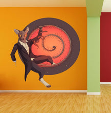 Load image into Gallery viewer, Sphinx cat Pirate Wall decal, Sphinx cat Wall sticker, wall stickers, wall decor living room , modern wall art, Multi Color kc-586
