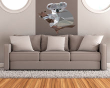 Load image into Gallery viewer, Koala Animal Polygonal Wall decal, Koala Animal Polygon sticker, modern wall art, Baby Nursery Décor Kids Room Decoration Multi Color GD196