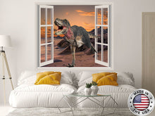 Load image into Gallery viewer, T-Rex Wall Decal. Dinosaur Vinyl Sticker Murals. Dino Window Decor. Removable Decal. Dinosaur Park Theme for Boys Bedroom Decor NT117