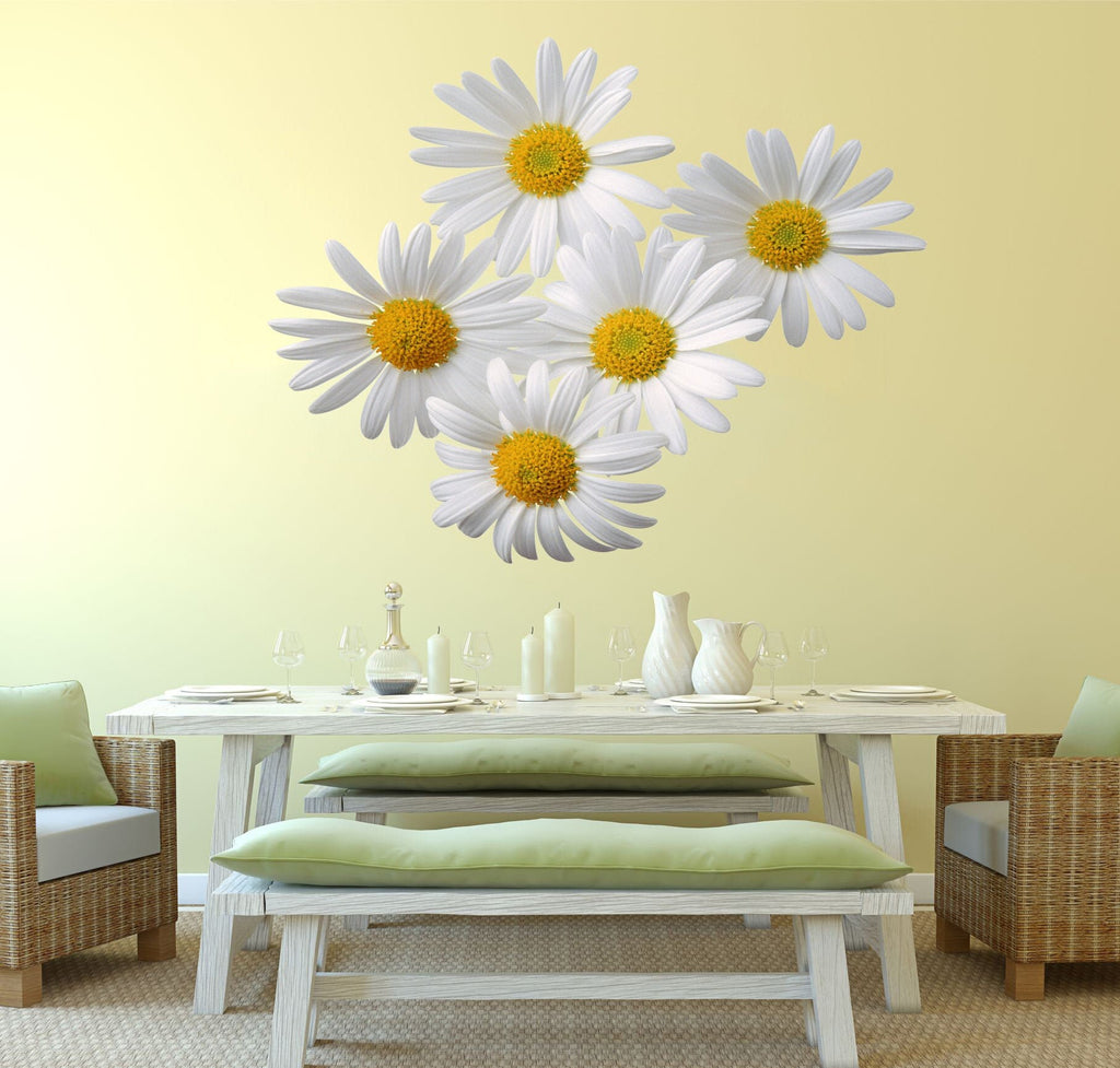 Chamomile Flower custom wall decal, Chamomile flower Wall sticker, modern wall art, Multi Color AN-220