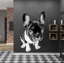 Load image into Gallery viewer, French bulldog Wall decal, French Bulldog Decor, dog decorations for the home, room decor, wall decor, wall decor sticker, Multi Color k-939