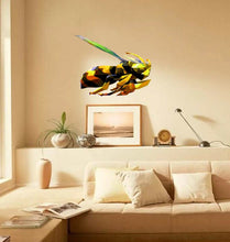 Load image into Gallery viewer, Bumblebee Polygonal Wall Decal, Hornet, Bee Decal, Bees Wall Decals, Bumble Bee Wall Stickers, Wall Decor, Vinyl Wall Decals, Bees, GD263
