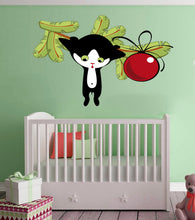 Load image into Gallery viewer, Kitten cat Wall decal, cat wall decals, Kitten cat Wall sticker ,room decor wall decor living room,modern wall art, Multi Color k-872