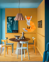 Load image into Gallery viewer, Fox face Polygonal Wall decal, Fox Polygon sticker, modern wall Art Decorations Décor for Nursery Baby Bedroom Playroom Multi Color GD218